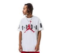 NIKE Jordan Air T-Shirt White/Black/Gym Red M