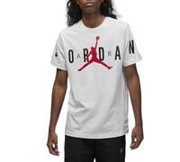 NIKE Jordan Air T-Shirt White/Black/Gym Red S