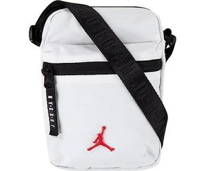 Nike Jordan - Borsa da uomo per festival, 12,7 x 3,2 x 17,8 cm, colore: Bianco, bianco, Small