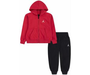 Nike Jordan Brooklyn Set Jr - tuta sportiva - bambino Black/Red 6-7A