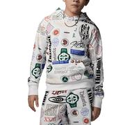 Jordan Felpa da Ragazzi con Cappuccio Mj Essentials All Over Printed Bianca Taglia L (147-158 CM) Codice 95D741-782 Bianco