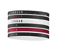 Set di 6 fasce per capelli Nike Jordan Nero/Bianco/Rosso Unisex - DX7947-091 - Taille Unico