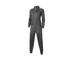 Nike Jordan Jumpsuit da donna in ecopelle Tuta da volo complessiva nera...