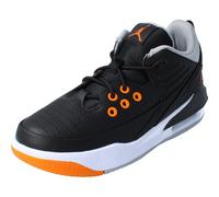 NIKE Jordan Max Aura 5 GS Grade - Scarpe da ginnastica per la scuola, alla moda, Lupo Nero Grigio Bianco Magma Arancione, 37.5 EU