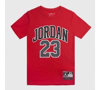 Nike Jordan Practice Flight Ss T-Shirt M/M Rossa Scritta Junior Bimbo 95A088-R78