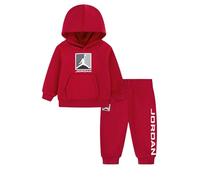 NIKE Jordan Tuta da Bambini con Cappuccio Baseline Rossa Taglia 4-5 A Codice 85F107-R78