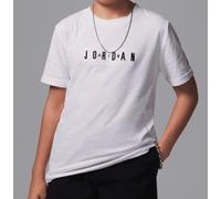 Nike Jordan Wordmark Emb Crew T-Shirt M/M Bianca Scritta Junior 95D634-001