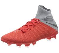 Nike Jr Hypervenom 3 Elite DF Fg - Scarpe da Calcetto Indoor Unisex Bambini, Multicolore (Lt Crimson/Mtlc Dark Grey-Wolf Grey 600), 36.5 EU