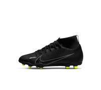 Nike Jr. Mercurial Superfly 9 Club Fg/MG, Little/Big Kids' Multi-Ground Soccer Cleats, Black Dk Smoke Grey Summit White Volt, 38 EU