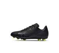 Nike Jr. Mercurial Vapor 15 Club Fg/MG, Little/Big Kids' Multi-Ground Soccer Cleats, Black Dk Smoke Grey Summit White Volt, 38.5 EU