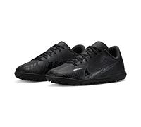 Nike Jr. Mercurial Vapor 15 Club Tf, Little/Big Kids' Turf Soccer Shoes, Black/Dk Smoke Grey-Summit White-Volt, 37.5 EU