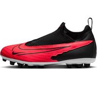 NIKE JR Phantom GX Academy DF AG, Sneaker, Bright Crimson/Black-White, 33.5 EU