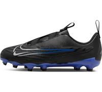 NIKE JR Phantom GX Academy FG/MG, Sneaker, Black/Chrome-Hyper Royal, 38.5 EU
