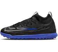 NIKE JR Phantom GX Club DF TF, Sneaker, Black/Chrome-Hyper Royal, 34 EU