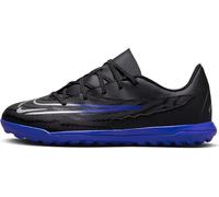 NIKE JR Phantom GX Club TF GS, Sneaker, Black/Chrome-Hyper Royal, 34 EU