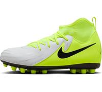 Nike Jr. Phantom Luna 2 Academy AG High-Top-fußballschuh Jüngere/Ältere Kinder, Scarpe da Calcio, Metallizzato Silver Black Volt, 37.5 EU