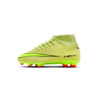 Nike Jr Superfly 10 Club Fg/MG, Scarpe da Calcio, Limelight Volt Hyper Crimson, 36.5 EU