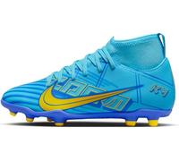 Nike Jr Superfly 9 Club Km Fg/MG, Soccer Shoe, Baltic Blue/White, 38 EU