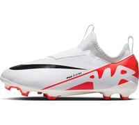Nike Jr Zoom Vapor 15 Academy Fg/MG, Soccer Shoe, Bright Crimson/White-Black, 38.5 EU