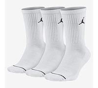 Nike Jumpman Crew 3Ppk, Calzini Uomo, Bianco/Bianco/Bianco/Nero, S