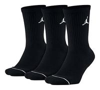 Nike Jumpman Crew 3Ppk, Calzini Uomo, Nero/Nero/Nero, M