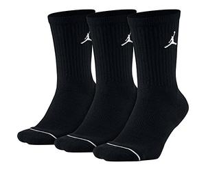 Nike Jumpman Crew 3Ppk, Calzini Uomo, Nero/Nero/Nero, M