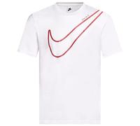 NIKE Just Do It - Maglietta con scritta "Just Do It, bianco, S