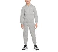 Nike K NSW Club FLC FZ Tracksuit Tuta da Ginnastica, Dk Grey Heather/White, m Unisex Bambino
