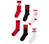 Nike Kids Crew 6 Pack Unisex - Calze Bianco - Taglia 34 - 37.5 - Algodón White 34 - 37.5