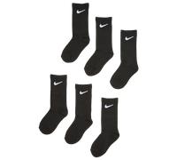 Nike Young Athletes Kids Crew Socks (6 Pairs),7C-10C Shoe/ 4-5 Sock,Black