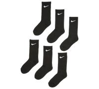 Nike Kids Crew 6 Pack Unisex - Calze Nero - Taglia 27 - 35 - Algodón Black 27 - 35