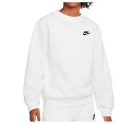 Nike - Kid's NSW Club Fleece Crew L/S - Maglia a manica lunga S bianco