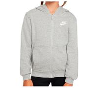 Nike - Kid's NSW Club FT Hooded Full ZIP L/S LBR - Maglia con zip e cappuccio L grigio