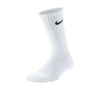 Nike Kids Performance Cushioned Crew Training Socks (3 Pair) Calzettoni Ragazzo Unisex,White,M