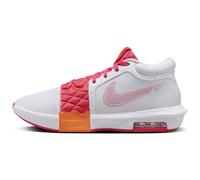 Nike Scarpe da basket da uomo, Bianco/Mandarino Brillante/Rosa Aster, 41 EU