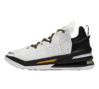 Nike Lebron XVIII Uomo Casa Bianco/Amarillo-Nero (CQ9283 100) -, Bianco/Amarillo nero, 43 EU