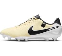 Nike Legend 10 Academy Fg/MG, Scarpe da Calcio Uomo, Lemonade Black Mtlc Gold Coin, 42 EU
