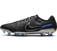 Nike Legend 10 PRO Fg, Soccer Shoe Uomo, Black Chrome Hyper Royal, 41 EU