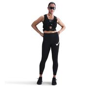 Nike Tempo Swoosh W - leggings running - donna S Black woman Dri-Fit