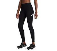 Nike Leggings Running 7 8 Fast Swoosh Nero Bianco Donna L