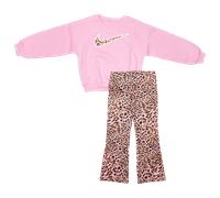 Nike Leo Aop Legging Bambini - Tute da ginnastica Rosa - Taglia 104 - 110 CM - Pile di cotone Pink 104 - 110 CM