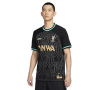 Nike Lfc Dri-Fit Stad Lbj Tees E T-shirt Per Uomo Nero/Verde Acqua Lavato/(Veramente Oro) (Full Spo M