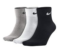 Nike Lightweight Quarter Training Sock Calze, Colore:bianco/nero/grigio, Taglia:M