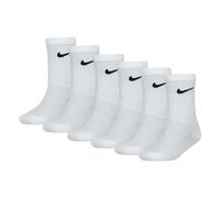 Nike Kids Crew 6 Pack unisex Calze - Bianco - Algodón - Foot Locker White 23.5 - 27