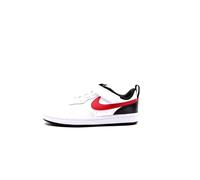 Nike Little Kids' Shoe Court Borough Low 2, White/University Red-Black, BQ5451-110, 28 EU (11C US)