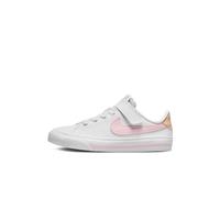 Nike Court Legacy, Little Kids' Shoe, White/Pink Foam-Sesame-Honeydew, 27.5 EU
