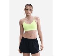 Nike Ls Indy Elastic Logo W - Bra Training - Donna - Giallo S
