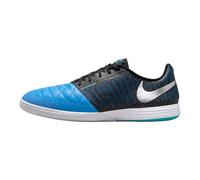Nike Lunargato II Scarpe da calcio indoor/campo a taglio basso (Argento Metallico/Blu Nettuno/Nero) Taglia 5