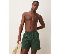 Nike - Lux Letter - Pantaloncini da bagno stile volley da 7" verdi-Verde XS