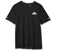 NIKE M NK DF Trail Top SS, T-Shirt Uomo, Black/White, L